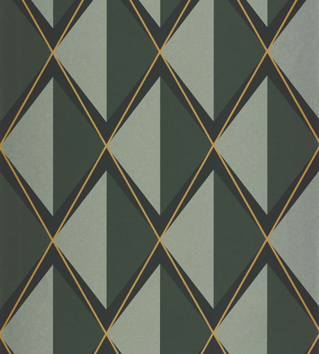 Chaplin Wallpaper by Casadeco Vert Taiga