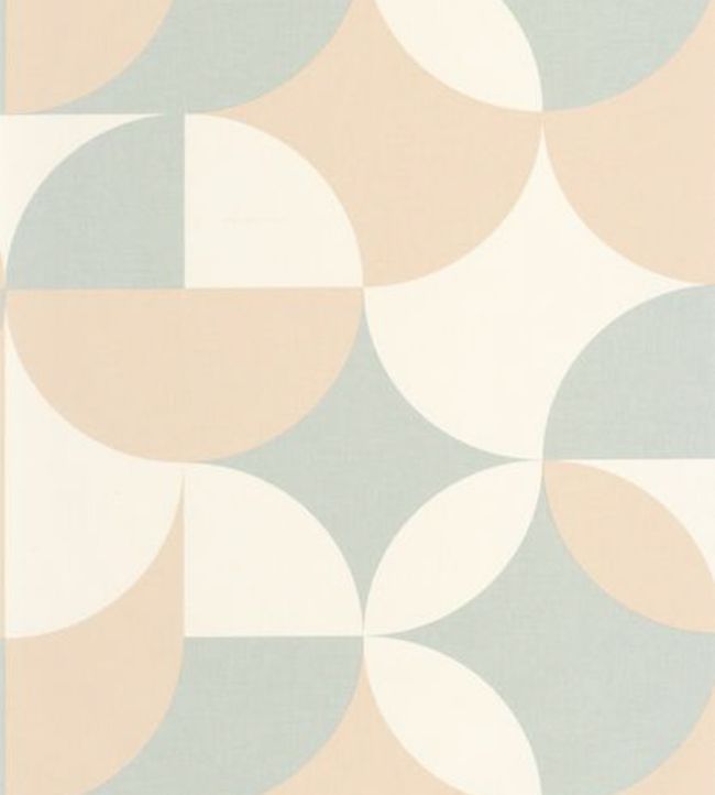 Charly Wallpaper by Caselio Beige Bleu