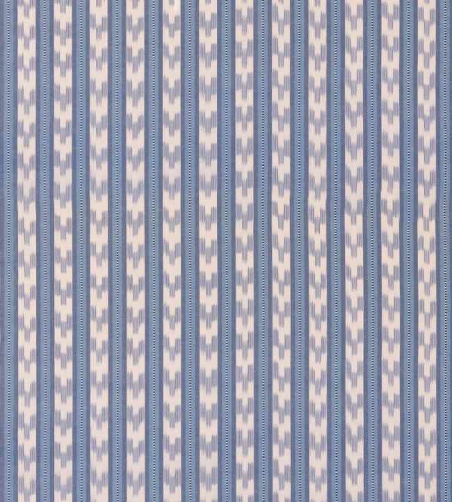 Chart Stripe Fabric by Mulberry Home Blue