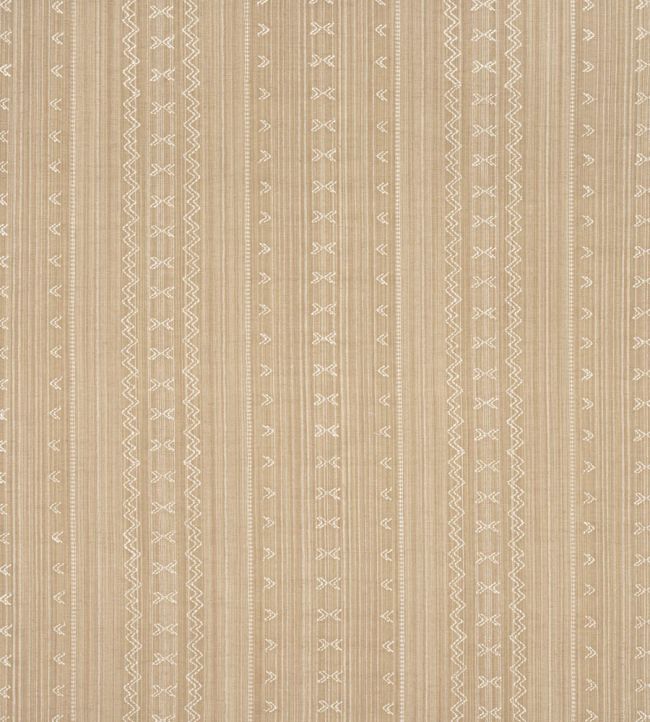 Charter Stripe Embroidery Fabric by Thibaut Camel