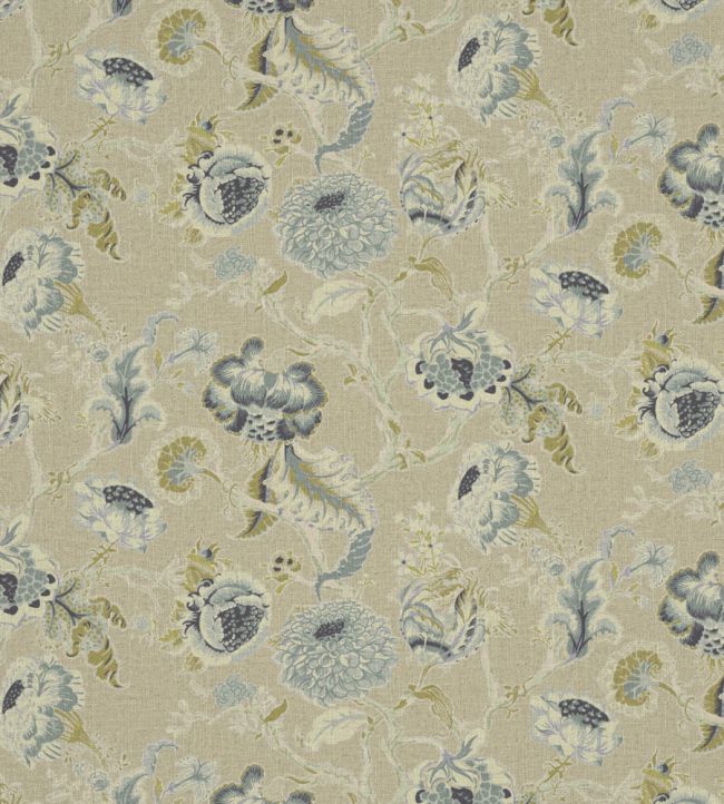 Chatsworth Fabric by Warwick Cerulean