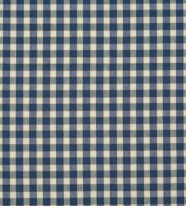 Check Fabric by Nina Campbell Blue