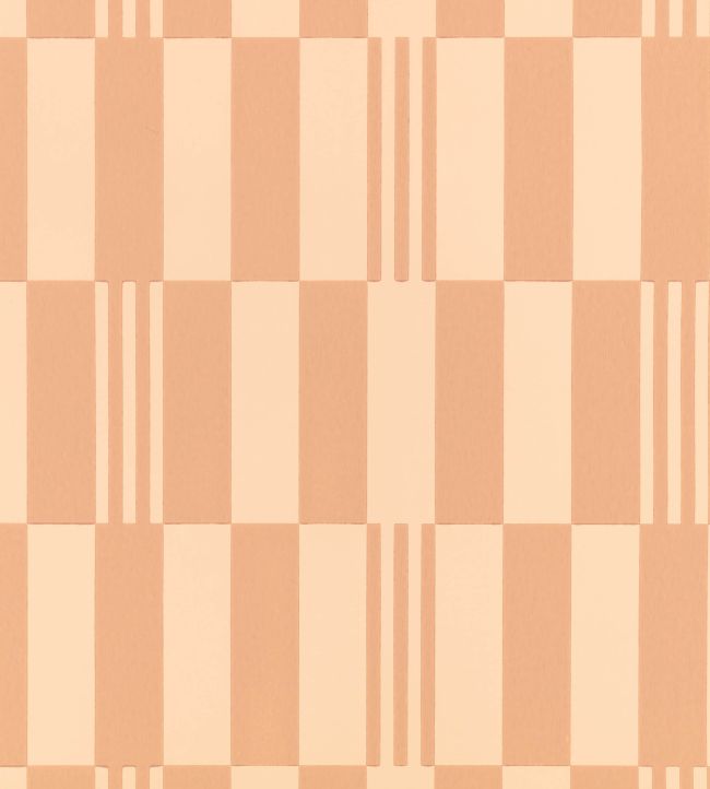 Checkerboard Wallpaper by Kirkby Design Pink Apricot