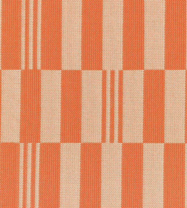 Checkerboard Knit Fabric by Kirkby Design Tangelo