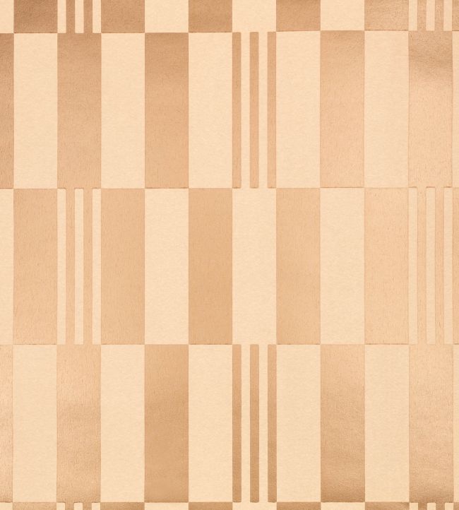 Checkerboard Metallic Wallpaper by Kirkby Design Rose Gold