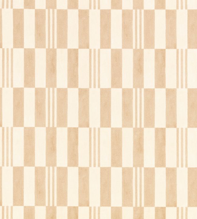 Checkerboard Recycled Fabric by Kirkby Design Natural