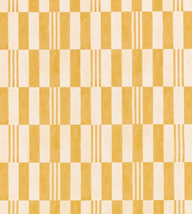 Checkerboard Recycled Fabric by Kirkby Design Sunshine
