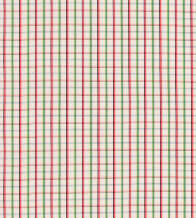 Checkers Fabric by George & Minnie Emerald/Fuchsia
