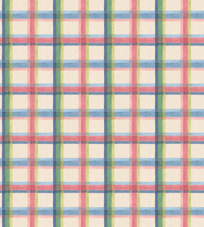 Checkers Wallpaper by George & Minnie Periwinkle/Raspberry
