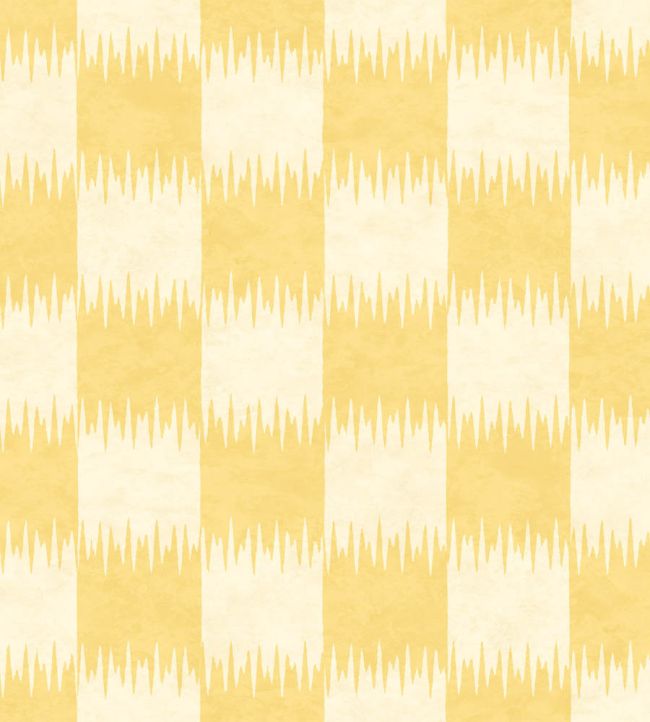 Checkmate Wallpaper by Woodchip & Magnolia Daffodil Yellow