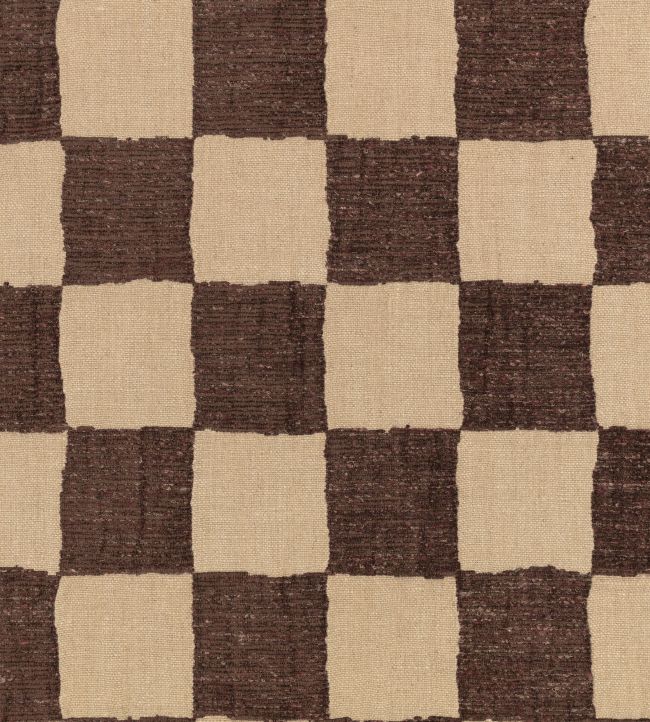 Checkmate Fabric by Zinc Eggplant