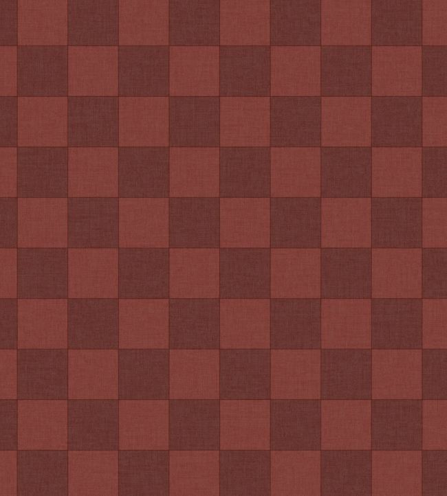 Checks Wallpaper by Caselio Bordeaux