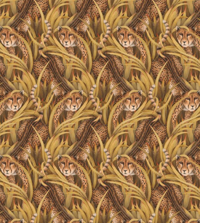 Cheetah Prowl Wallpaper by Cole & Son Bronze