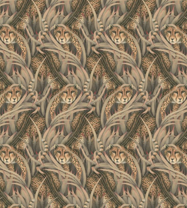 Cheetah Prowl Wallpaper by Cole & Son Slate