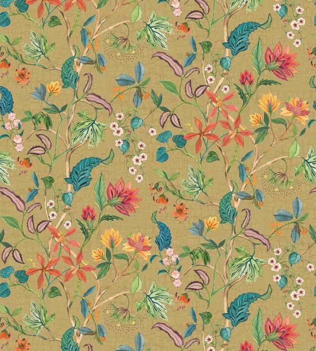 Chellah Metallic Wallpaper by Osborne & Little Metallic Gold