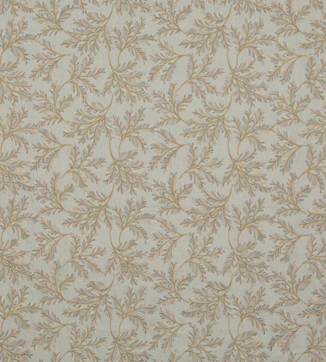 Chelsea Fern Fabric by GP & J Baker Aqua/Bronze