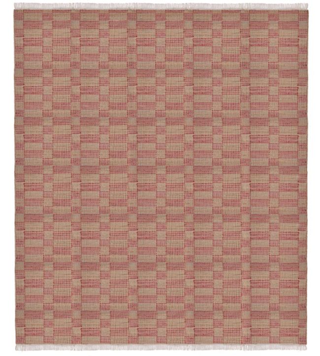 GP & J Baker Chequerboard rug Red BA50025.2.0 Red