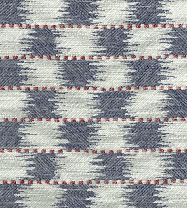 Chequers Fabric by Titley and Marr Indigo