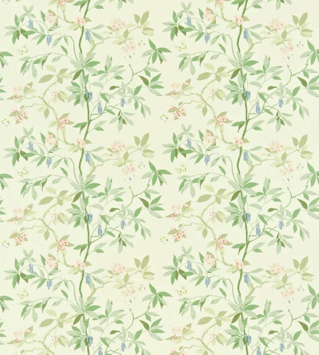 Cherry Bough Fabric by Sanderson Rose/Cream