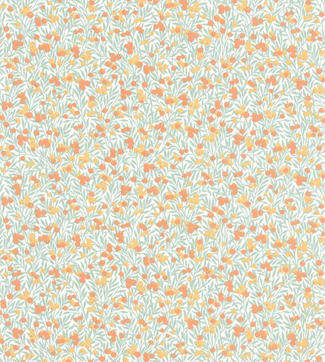 Cherry Wallpaper by Casadeco Blanc / Corail