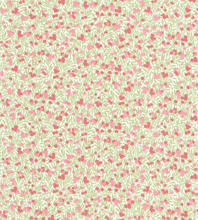Cherry Wallpaper by Casadeco Blanc / Rose