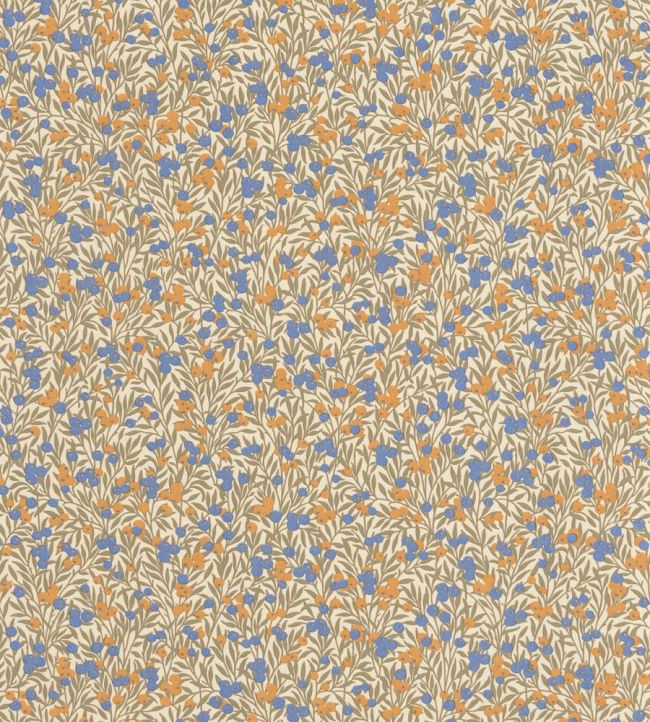 Cherry Wallpaper by Casadeco Naturel / Bleu