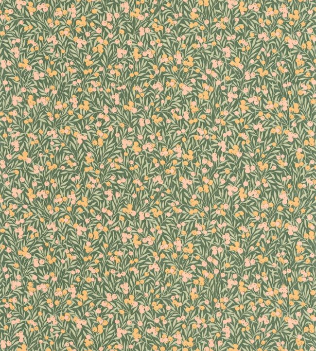 Cherry Wallpaper by Casadeco Vert / Nude