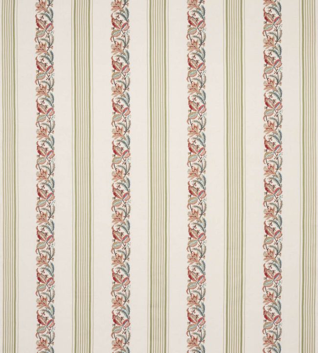 Chesham Fabric by Colefax And Fowler Red/Green