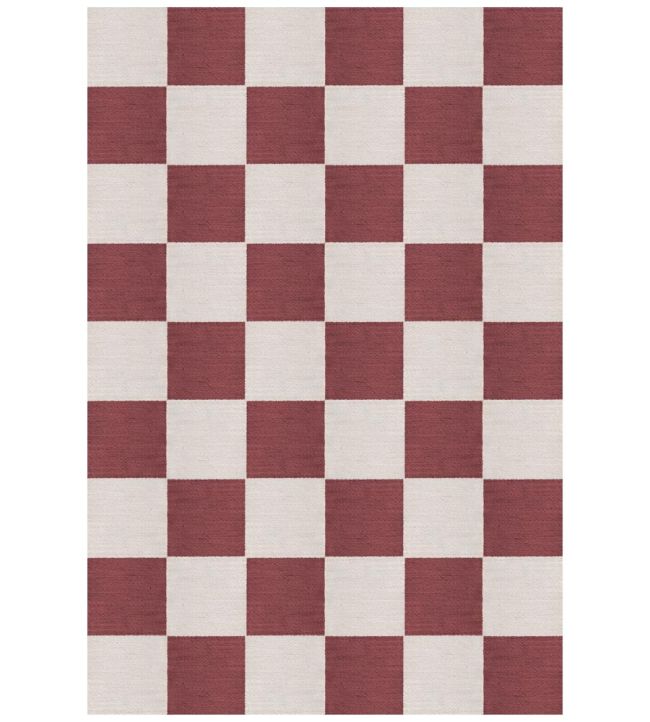 Layered Chess Flatweave rug Burgundy WCHBU140200 Burgundy