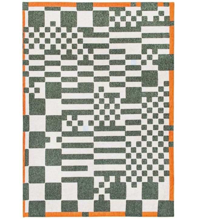 Louis De Poortere Chess rug Deep Green 115612 Deep Green