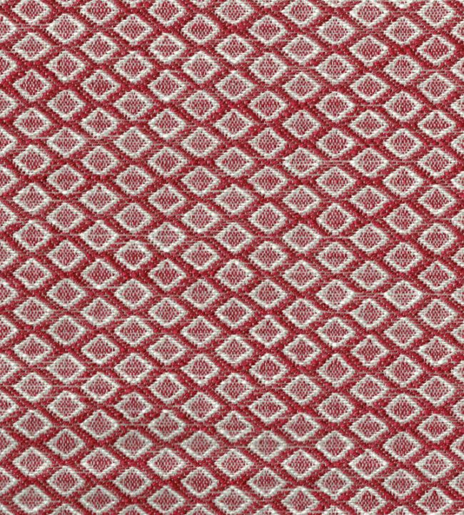 Chess Fabric by Titley and Marr Red
