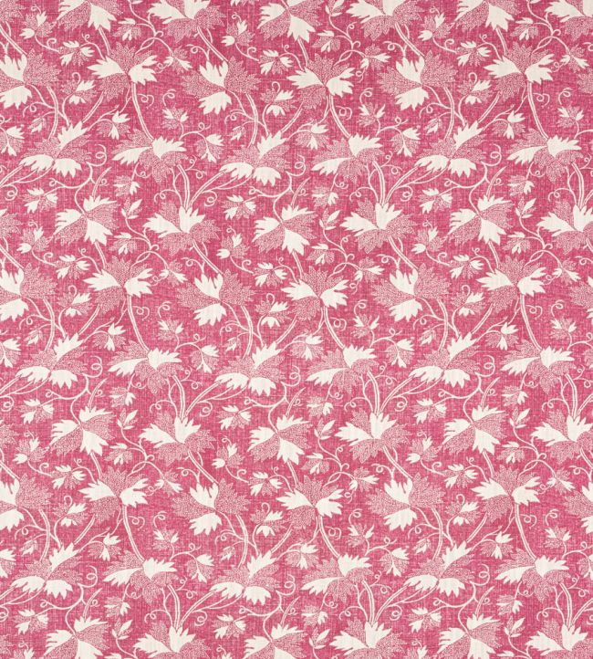 Chester Fabric by Thibaut Raspberry