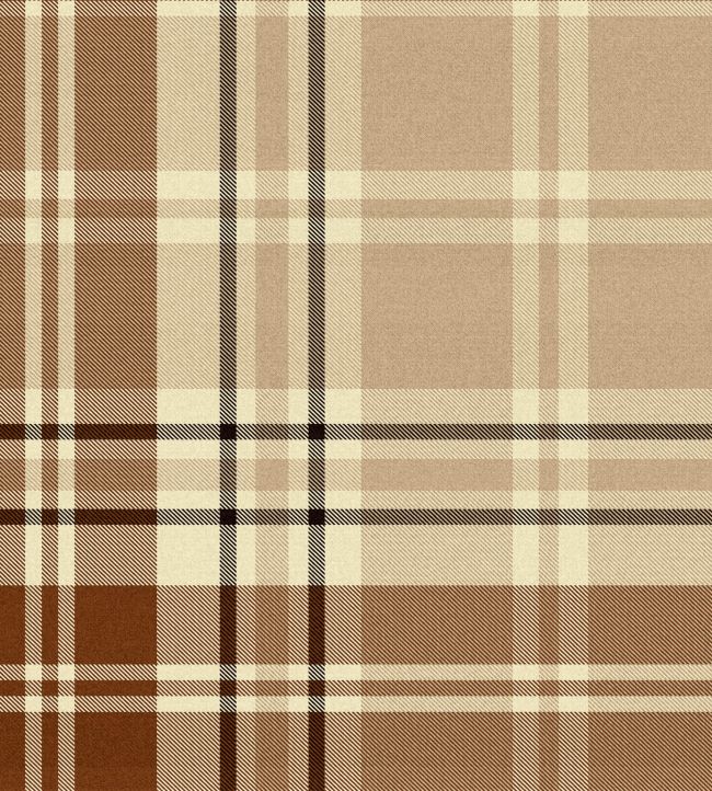 Chesterfield Plaid Wallpaper by MINDTHEGAP Cappuccino