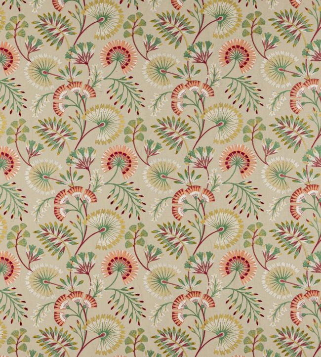Chiana Fabric by Jane Churchill Red/Green