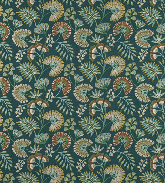 Chiana Fabric by Jane Churchill Teal