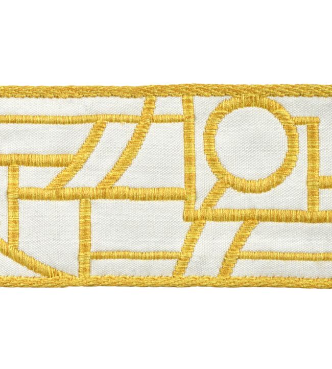 Chicago Jacquard Braid 75mm Trimming by Houles Or