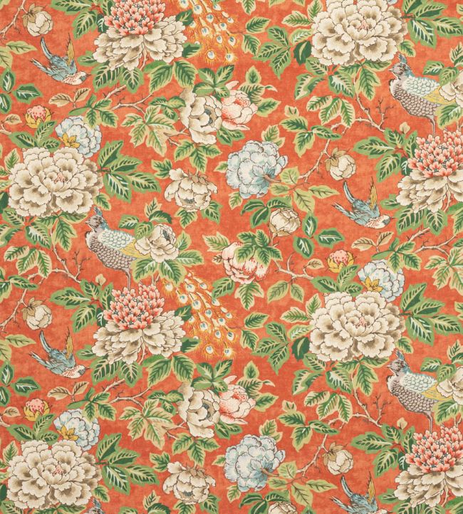Chilgrove Fabric by Colefax and Fowler Red