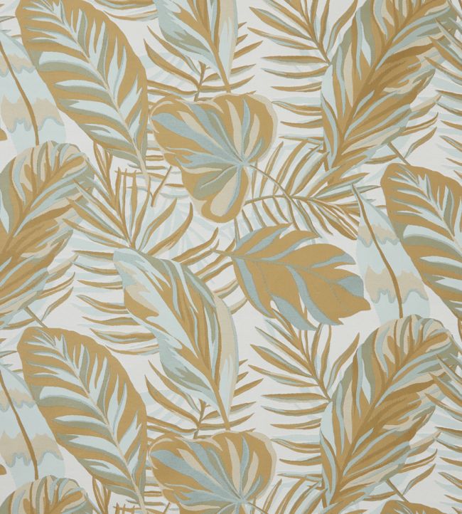 Chile Palm in Lovell Jacquard Fabric by Liberty Pewter