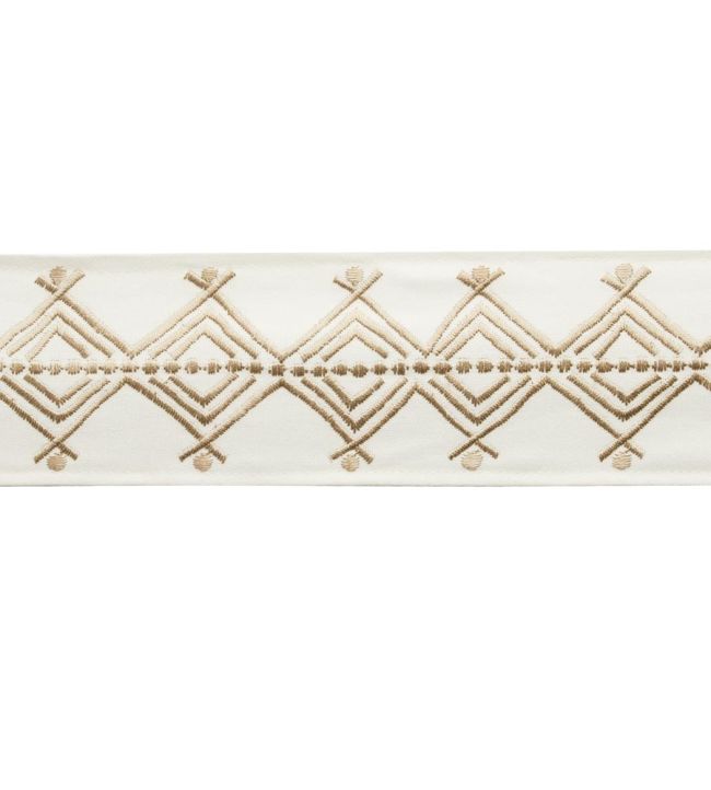 Chimayo Embroidered Border Trimming by Samuel & Sons White Sands
