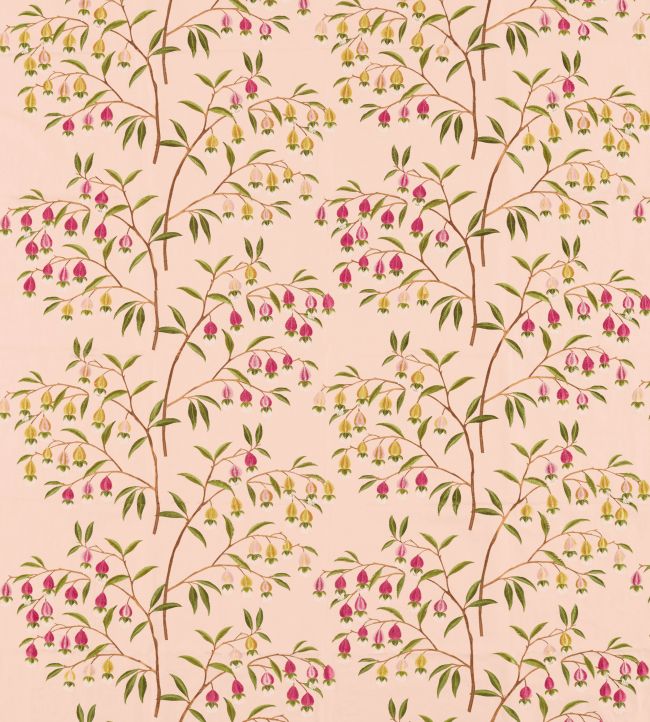 Chinese Lantern Fabric by Sanderson Peach Blossom