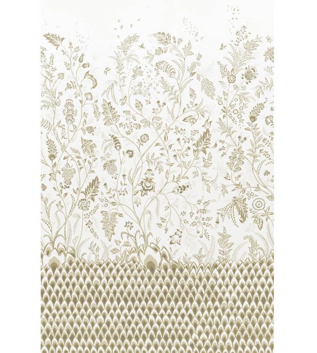 Chinoiserie Grande Panel Set Mural by Schumacher Neutral