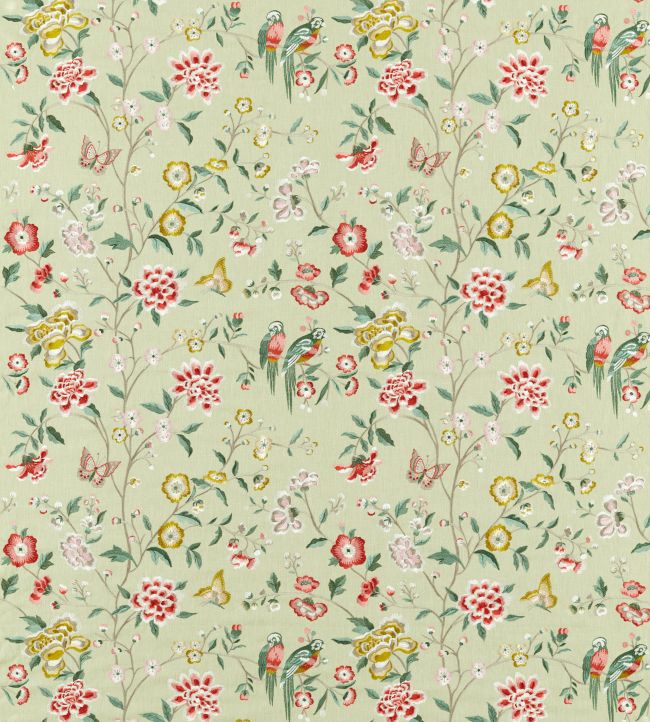 Chinoiserie Hall Fabric by Sanderson Bamboo & Rose
