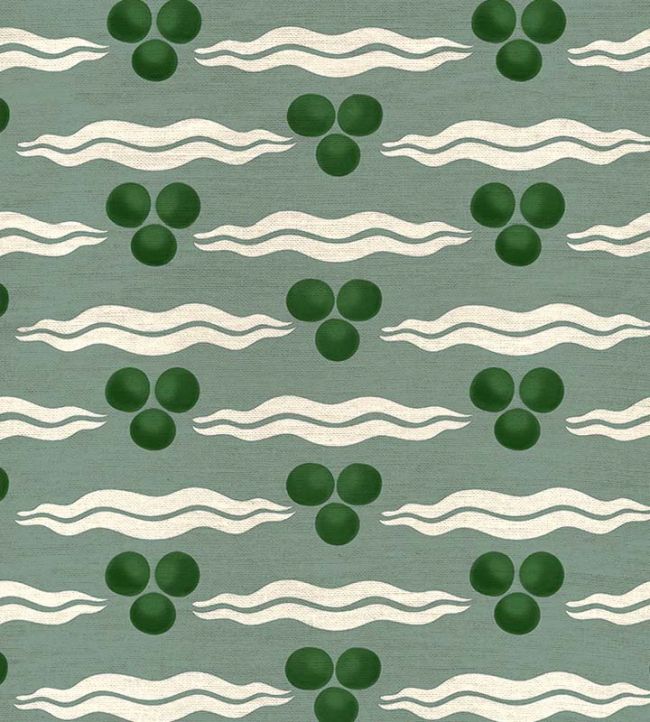 Chintamani Fabric by Ottoline Antique Green