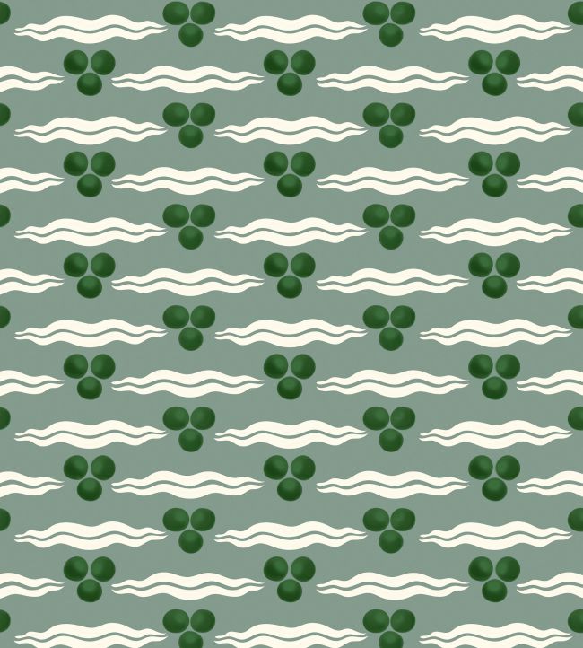 Chintamani Wallpaper by Ottoline Antique Green
