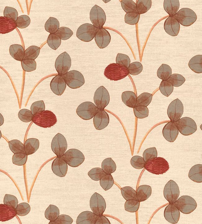 Chintz Constance Fabric by Ottoline Ochre Red