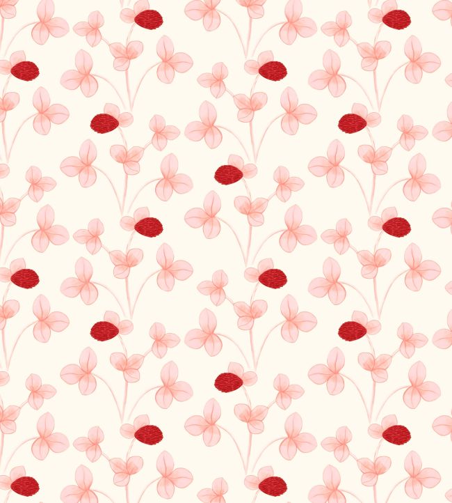 Chintz Constance Wallpaper by Ottoline Pink