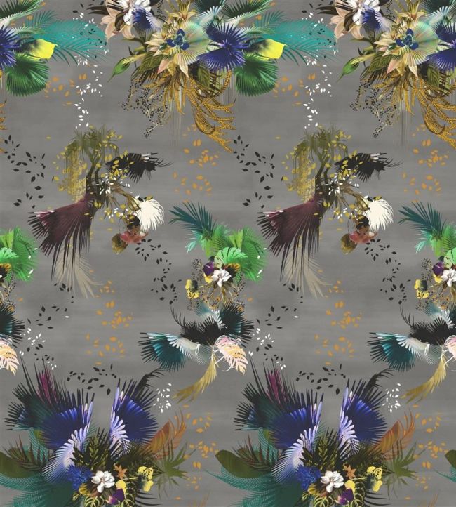 Oiseau Fleur Mural by Christian Lacroix Graphite