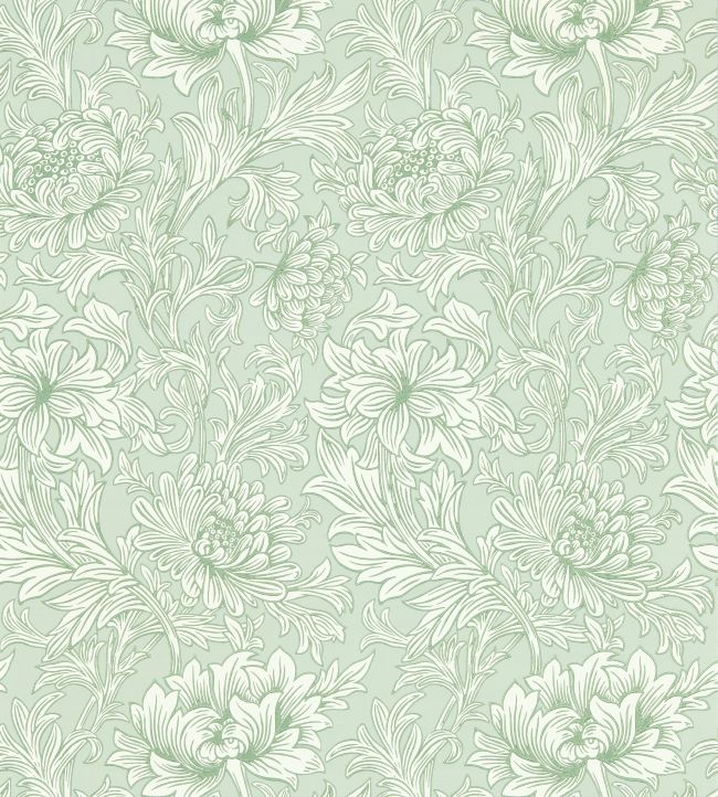 Chrysanthemum Toile Wallpaper by Morris & Co Willow
