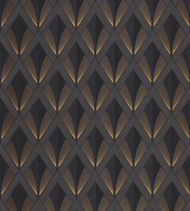 Chrysler Wallpaper by Casadeco Noir Reglisse