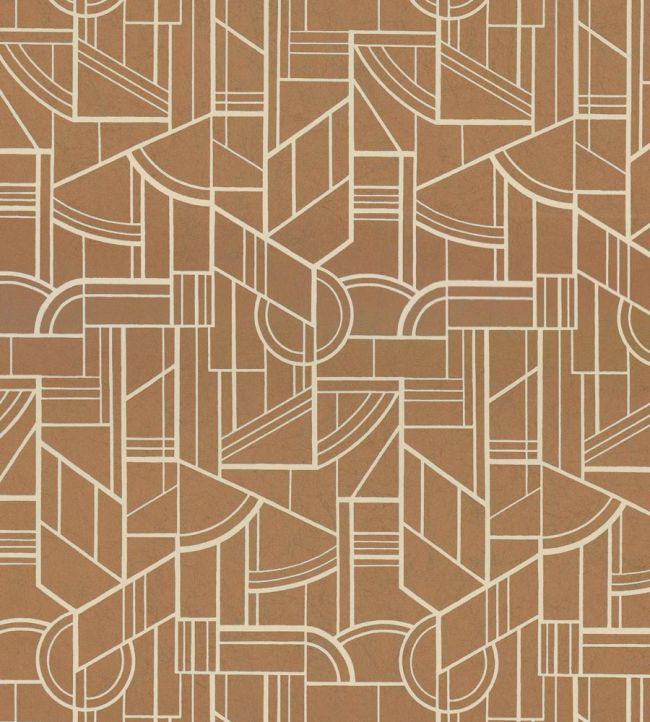 Cinetique Wallpaper by Casamance Cuivre
